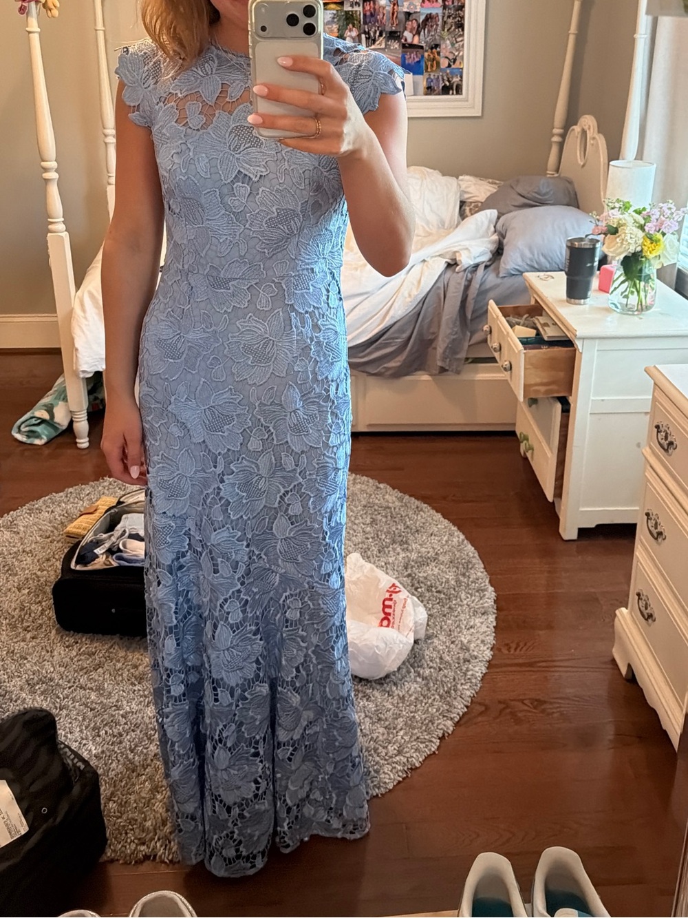 Shoshanna Raven Lace Maxi Dress